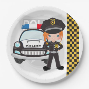 Assiettes En Carton Police
