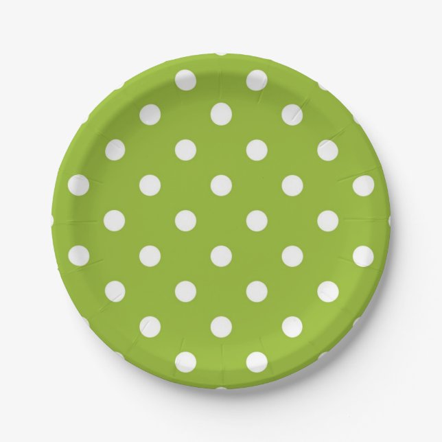 Assiettes En Carton Polka dot (Devant)