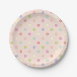 Assiettes En Carton Polka dot
