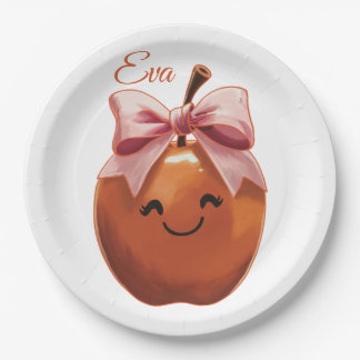 Assiettes En Carton Pomme Cadeau Sucré