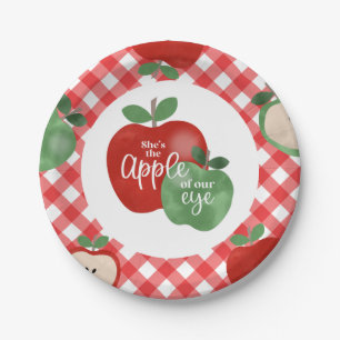 Assiettes En Carton Pomme de nos yeux 1er anniversaire