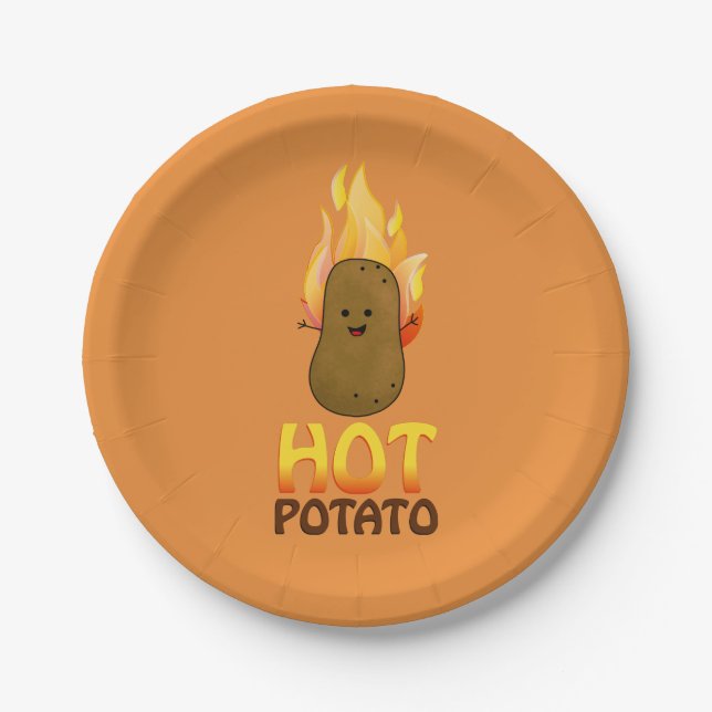 Assiettes En Carton Pomme de terre chaude (Devant)
