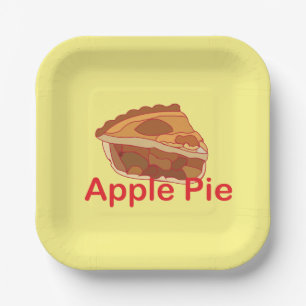 Assiettes En Carton Pomme Pie Dessert