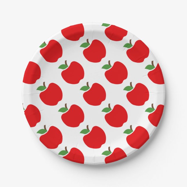 Assiettes En Carton Pommes (Devant)