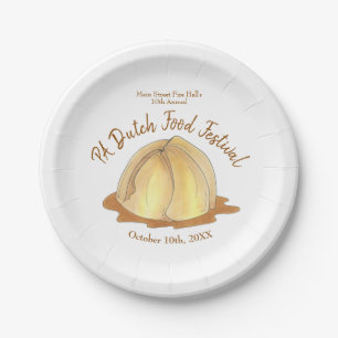Assiettes En Carton Pommes Dumplings Amish Pennsylvania PA Dutch Food