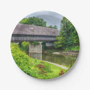 Assiettes En Carton Pont couvert Frankenmuths