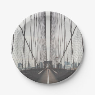 Assiettes En Carton Pont de Brooklyn, New York