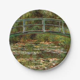 Assiettes En Carton Pont français de Monet Giverney