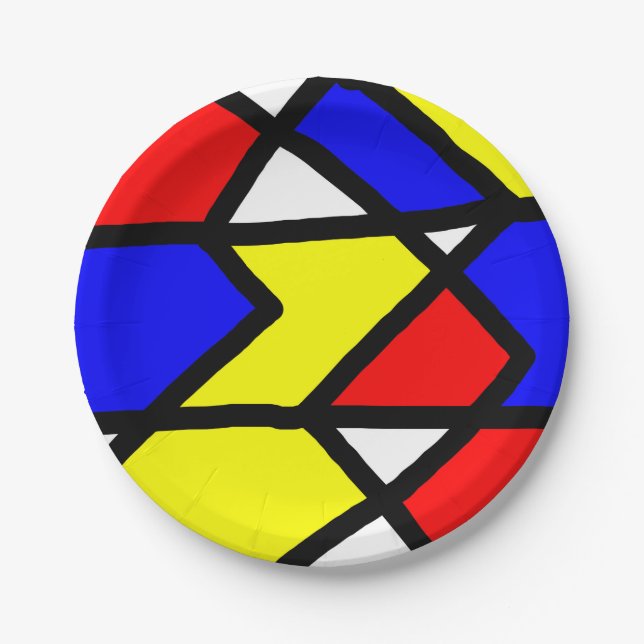 Assiettes En Carton Pop-art96 (Devant)