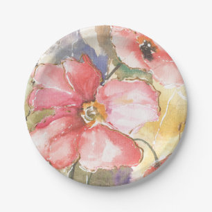 Assiettes En Carton Poppies douces I