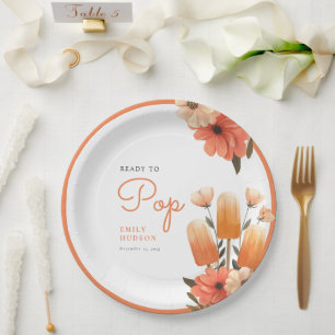 Assiettes En Carton Popsicle Prêt à Pop Baby shower