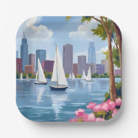 Port de Boston au printemps | Bateau Baie Skyline 