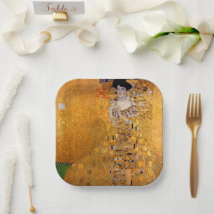 Assiettes En Carton Portrait de Gustav Klimt