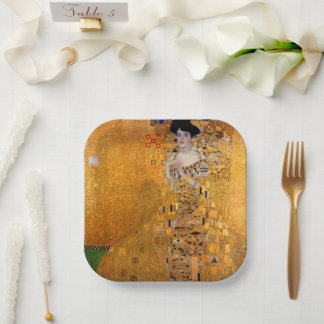 Assiettes En Carton Portrait de Gustav Klimt