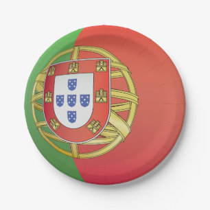 Assiettes En Carton Portugal Crest