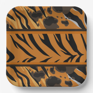 Assiettes En Carton Poster de animal Tiger