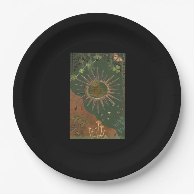 Assiettes En Carton Poster Whimsigoth Swirl (Devant)