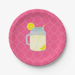 Assiettes En Carton Pot de maçon de limonade Quatrefoil