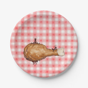 Assiettes En Carton Poulet frit