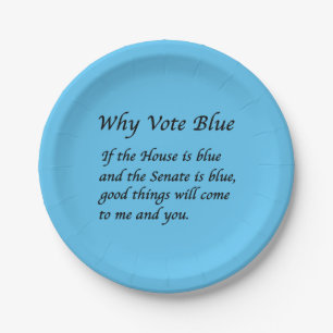 Assiettes En Carton Pourquoi voter bleu en 2024
