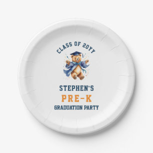 Assiettes En Carton Pré-K Graduation Cute Teddy Party