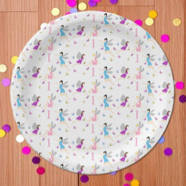 Assiettes En Carton Premier anniversaire de fée