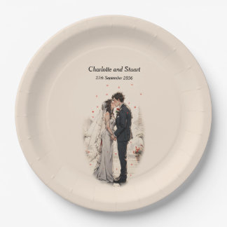 Assiettes En Carton Premier baiser