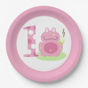 Assiettes En Carton Premier plat de partie de grenouille de ?ère fill