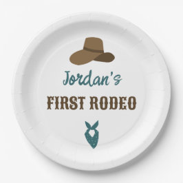 Assiettes En Carton Premier Rodéo Anniversaire 1er Cowboy Ouest