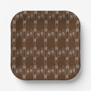 Assiettes En Carton Premier Rodeo Cowboy fête d'anniversaire