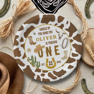 Assiettes En Carton Premier Rodéo Fête d'anniversaire Cowboy Western G