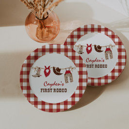 Assiettes En Carton Premier Rodéo Western Cowboy 1er Anniversaire Papi