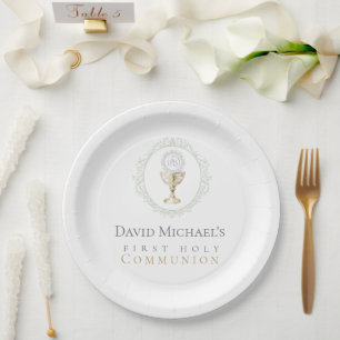Assiettes En Carton Première communion