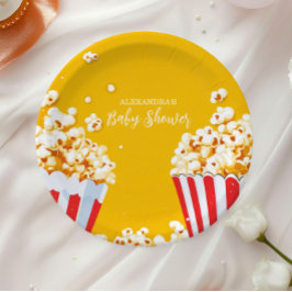 Assiettes En Carton Prêt pour le Baby shower pop