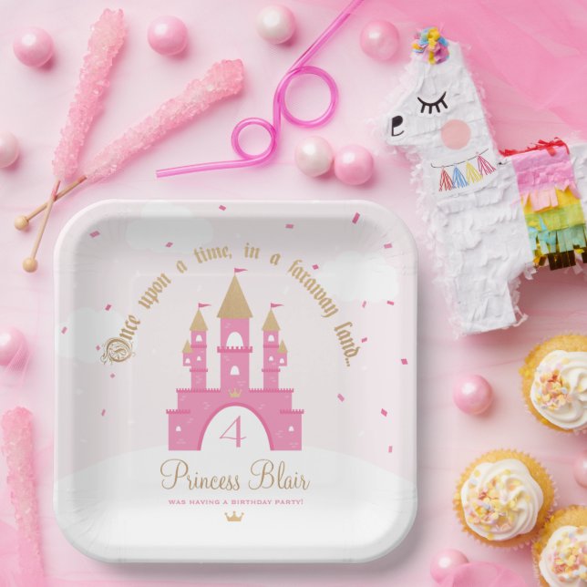 Assiettes En Carton Princess Party Plates (Fête)