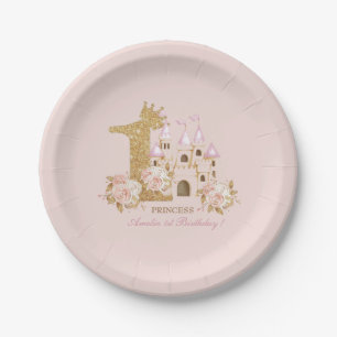 Assiettes En Carton Princesse 1er anniversaire