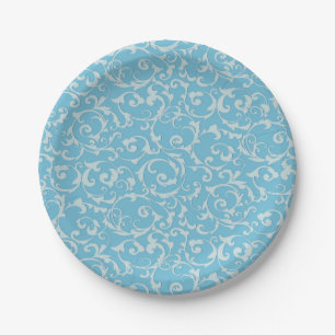 Assiettes En Carton Princesse Bleue Royale Conte de Fées Chic
