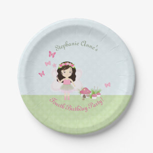 Assiettes En Carton Princesse des Fées de Woodland