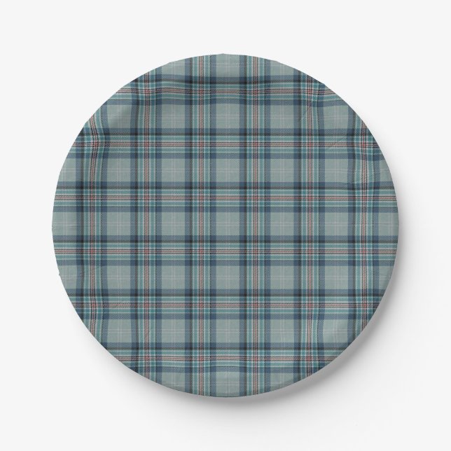 Assiettes En Carton Princesse Diana Memorial Tartan (Devant)