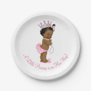 Assiettes En Carton Princesse Ethnique Perles Baby Shower