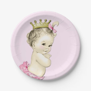 Assiettes En Carton Princesse mignonne baby shower
