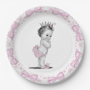 Assiettes En Carton Princesse vintage baby shower