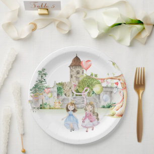 Assiettes En Carton Princesses, Chevaliers & Dragons Fête d'anniversai