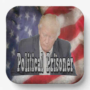 Assiettes En Carton Prisonnier politique de Trump