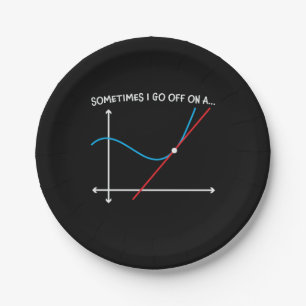 Assiettes En Carton Professeur De Mathématiques Parfois Je Pars