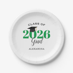 Assiettes En Carton Promotion 2026 Simple Vert et Noir