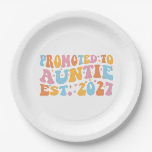 Assiettes En Carton Promue Tante Est 2027 Nouvelle Tante