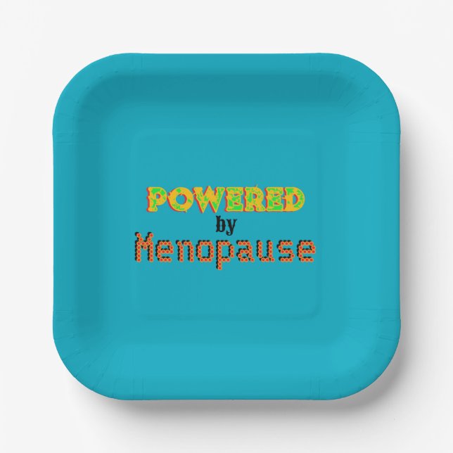 Assiettes En Carton Propulsé par la ménopause 3 (Recto)