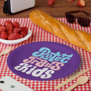 Assiettes En Carton Protéger les plaques de papier Trans-Kids