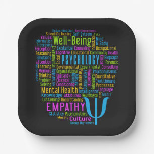 Assiettes En Carton PSYCHOLOGIE Word Cloud